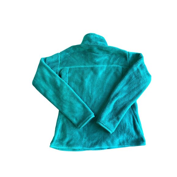 Patagonia Womens L Fleece Pullover Jacket Turquoise 1/4 button pullover - Picture 9 of 9